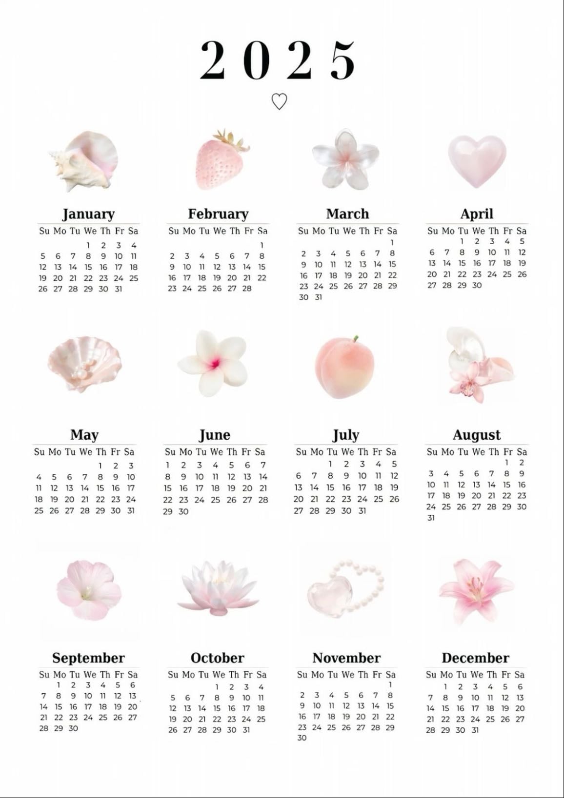 calendar - they can look at the date and remember how much of an amazing person you are at the same time