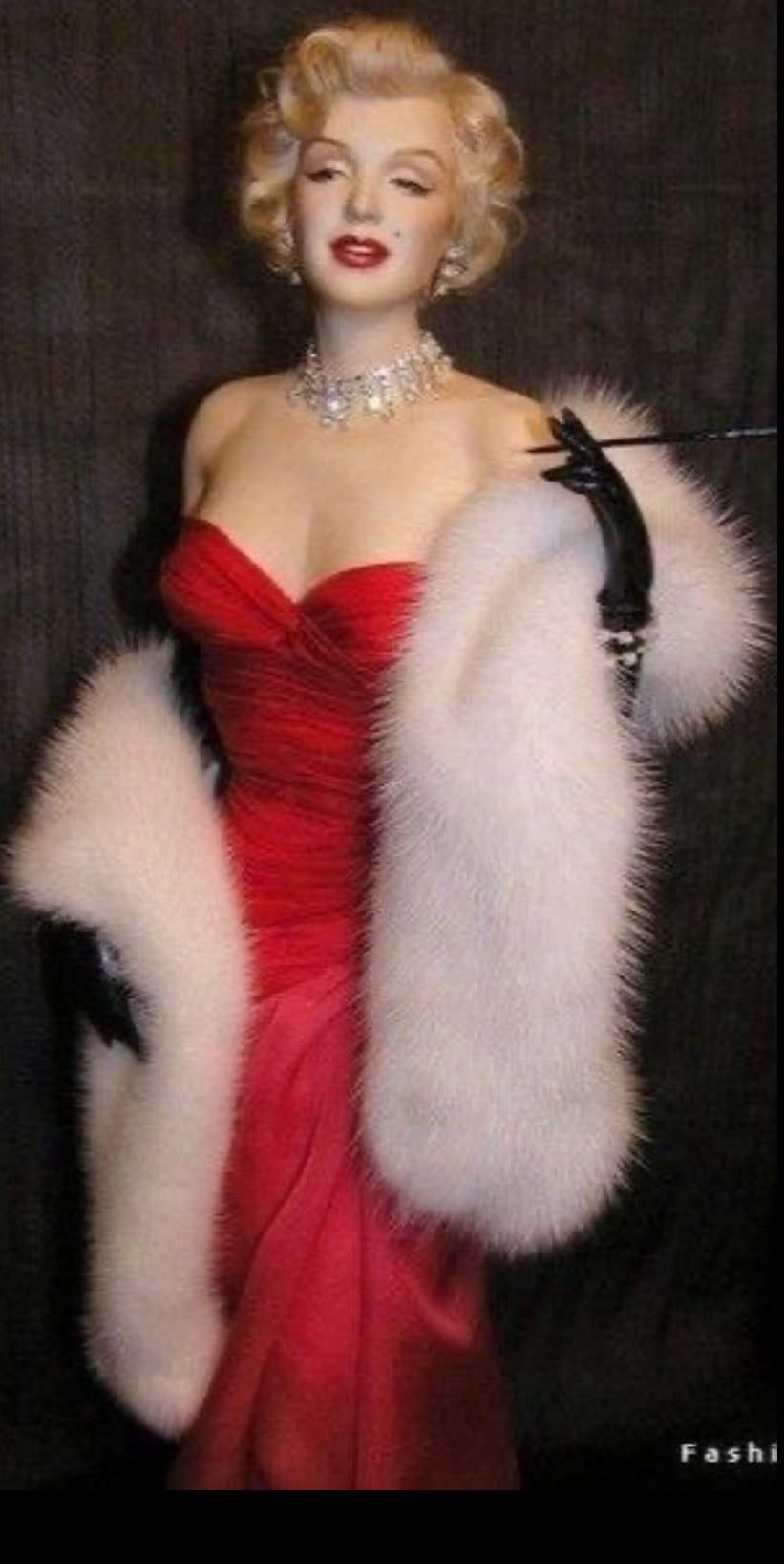 A faux fur stole