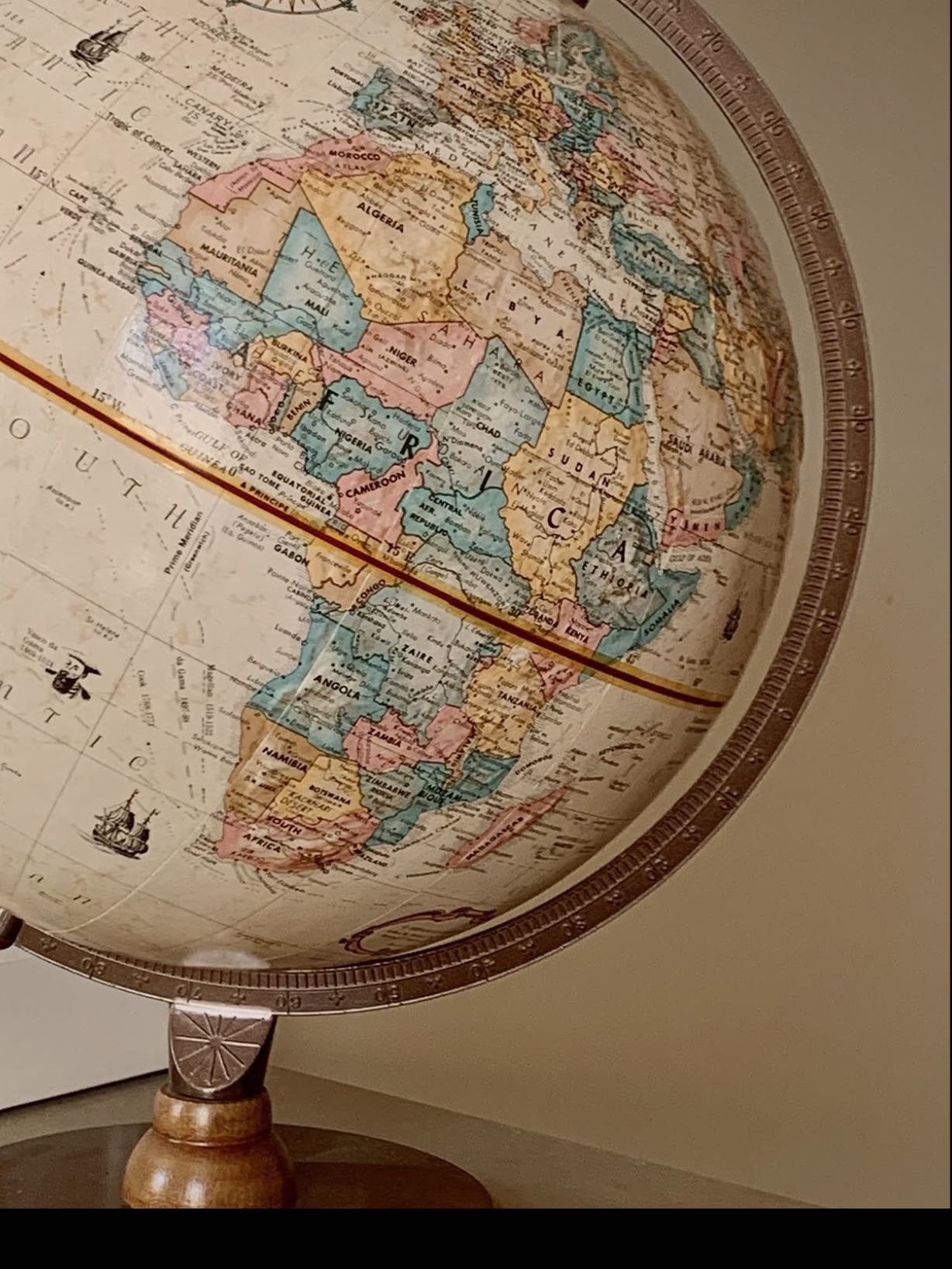A huge globe