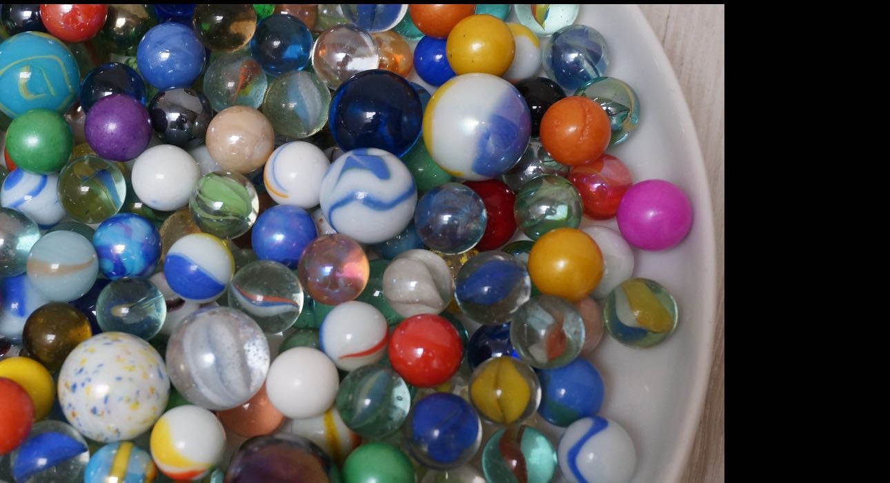 Glass marble collection