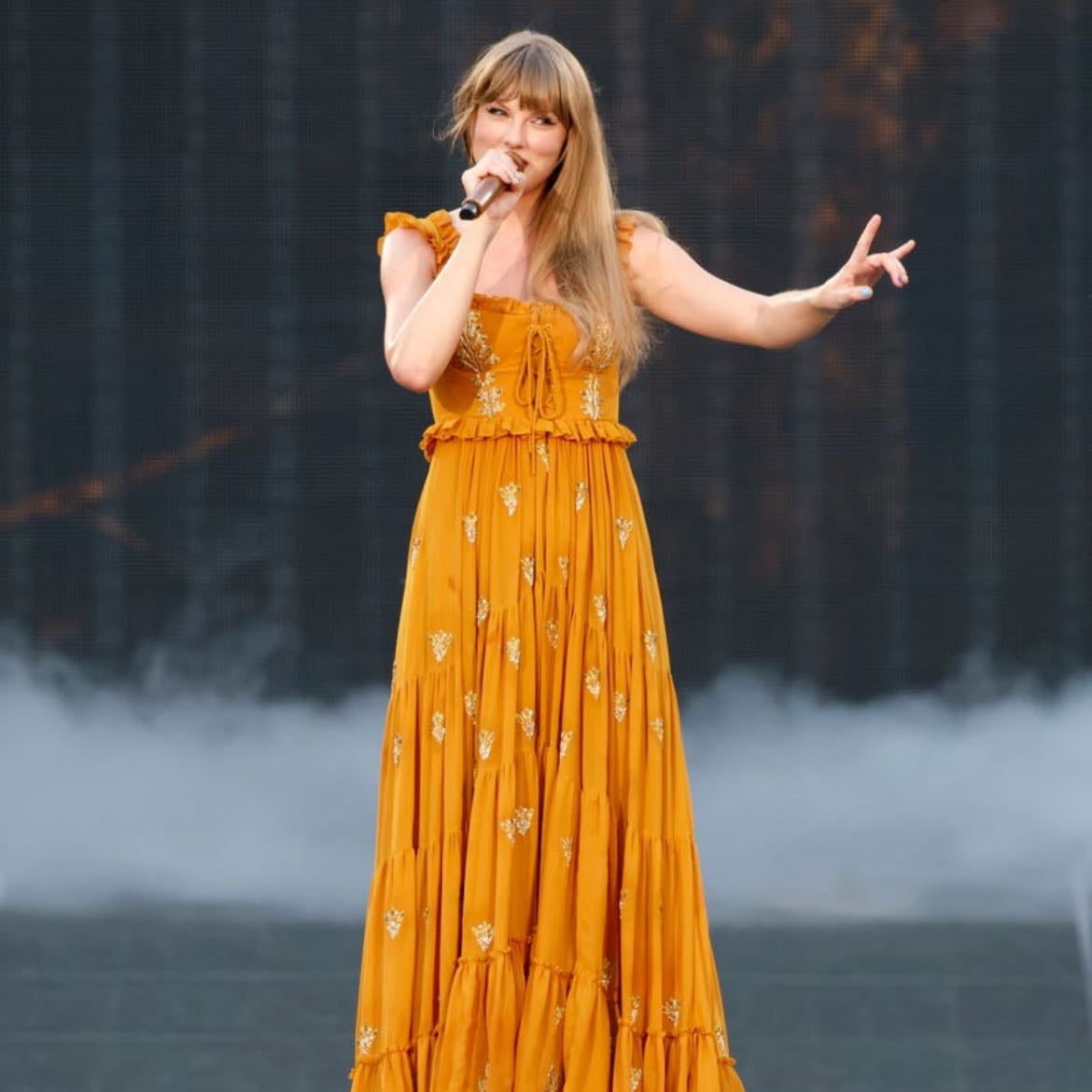 og yellow evermore dress