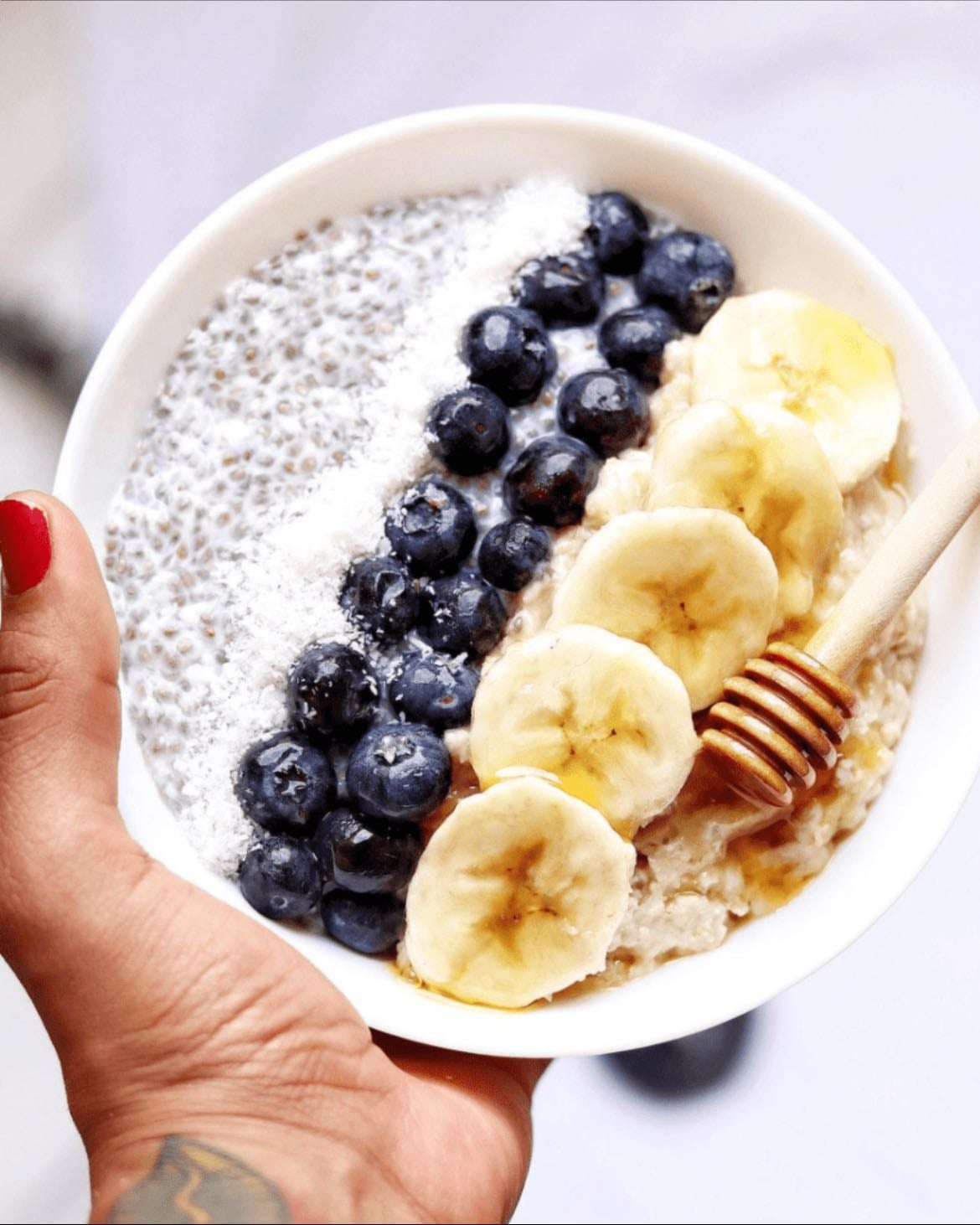 Pudding de avena / chía - Se puede agregar frutas / frutos secos