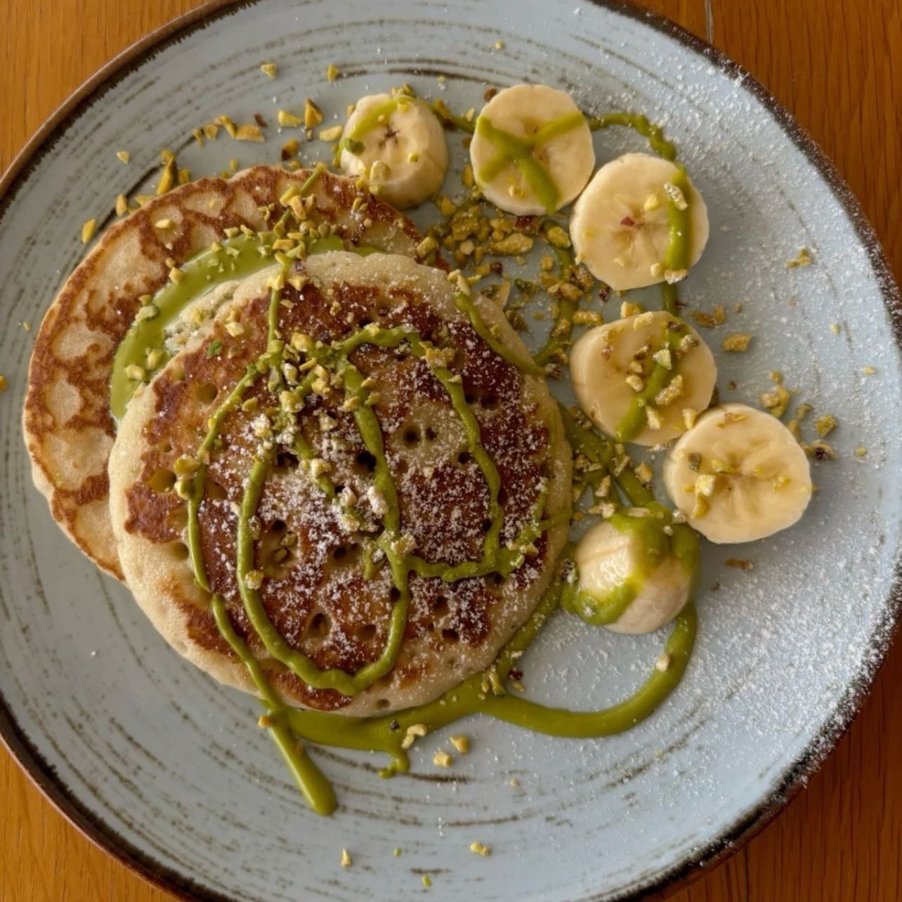 Green bliss pancakes