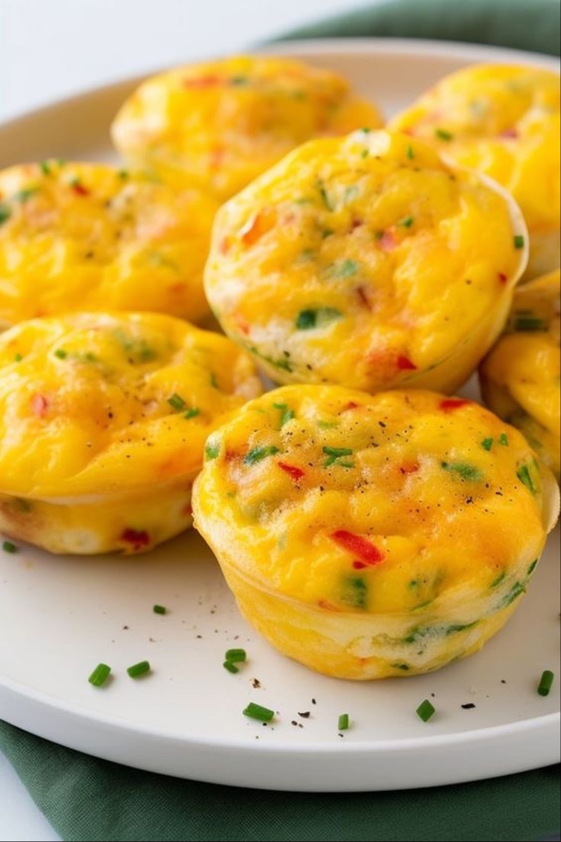 Eggs Muffin - 70 kcal| Proteína 7 g| Carbs 2 g| Fat 3.5 g F