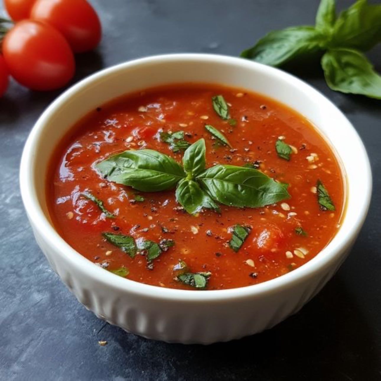 Salsa de Tomate - 12 kcal| Proteína 0.4 g| Carbs 2.5 g| Fat 0.1 g|