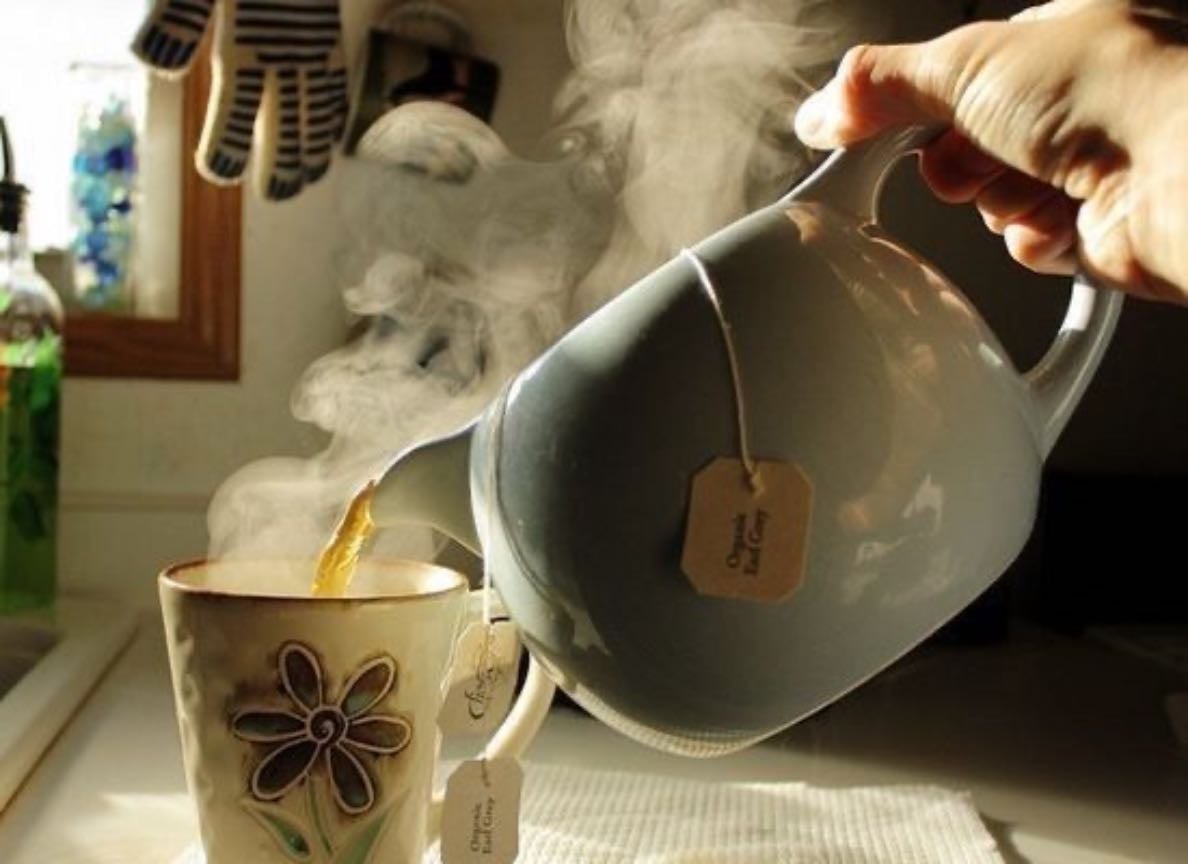 drink lots of hot drinks