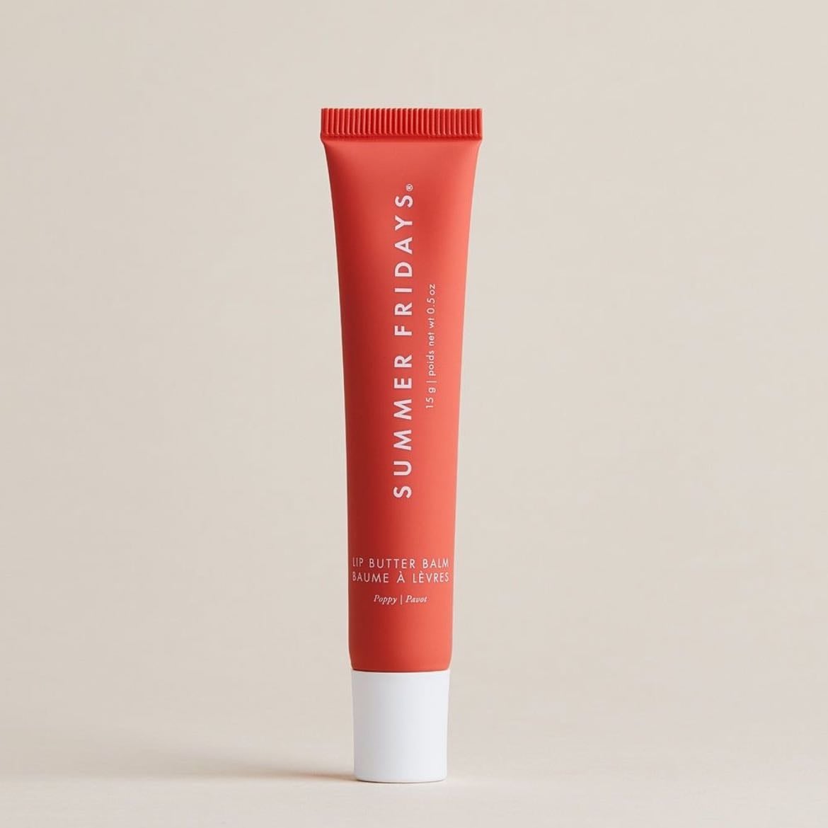 summer fridays lip balm - tono: poppy