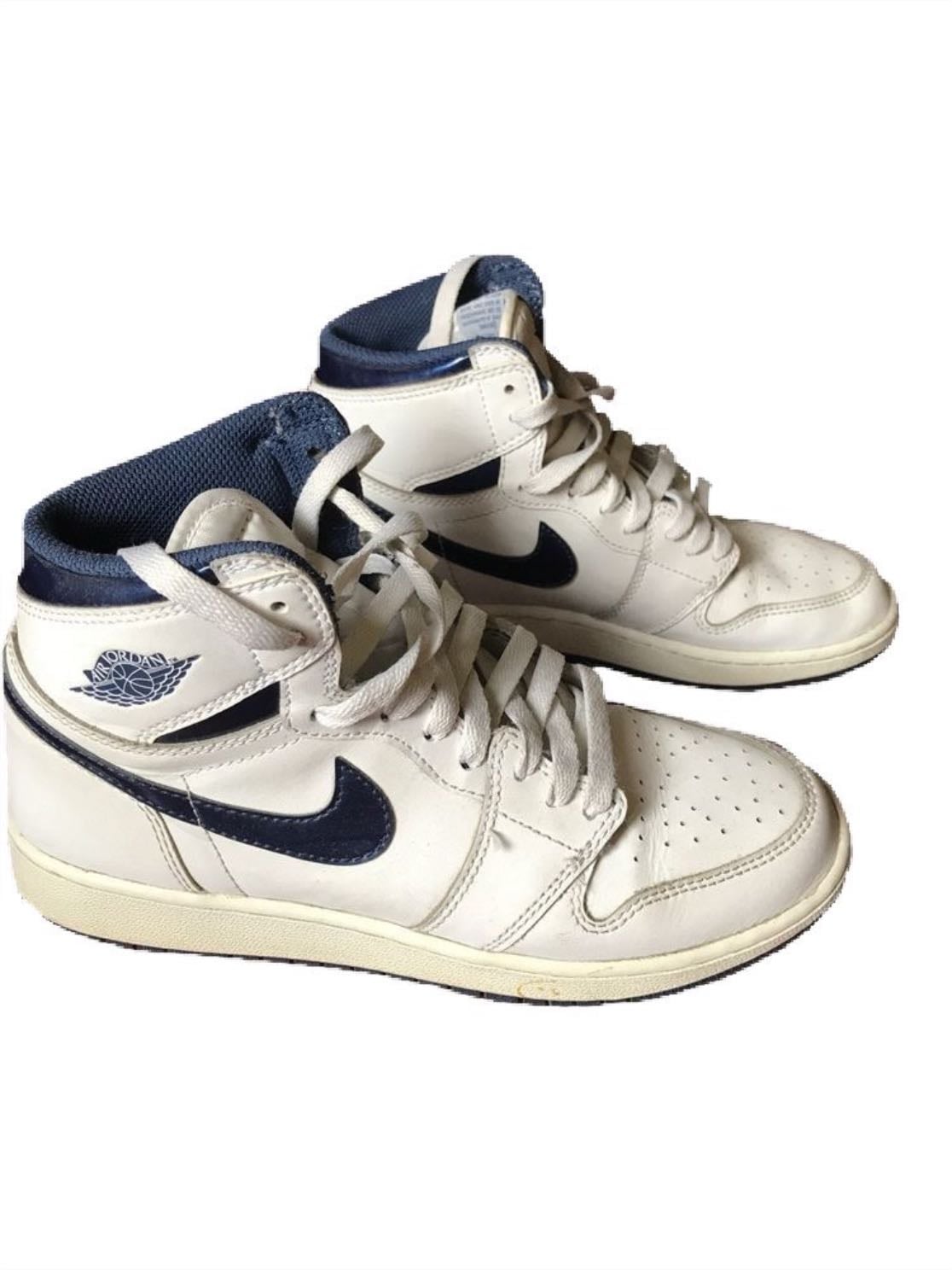 Blue jordan shoes