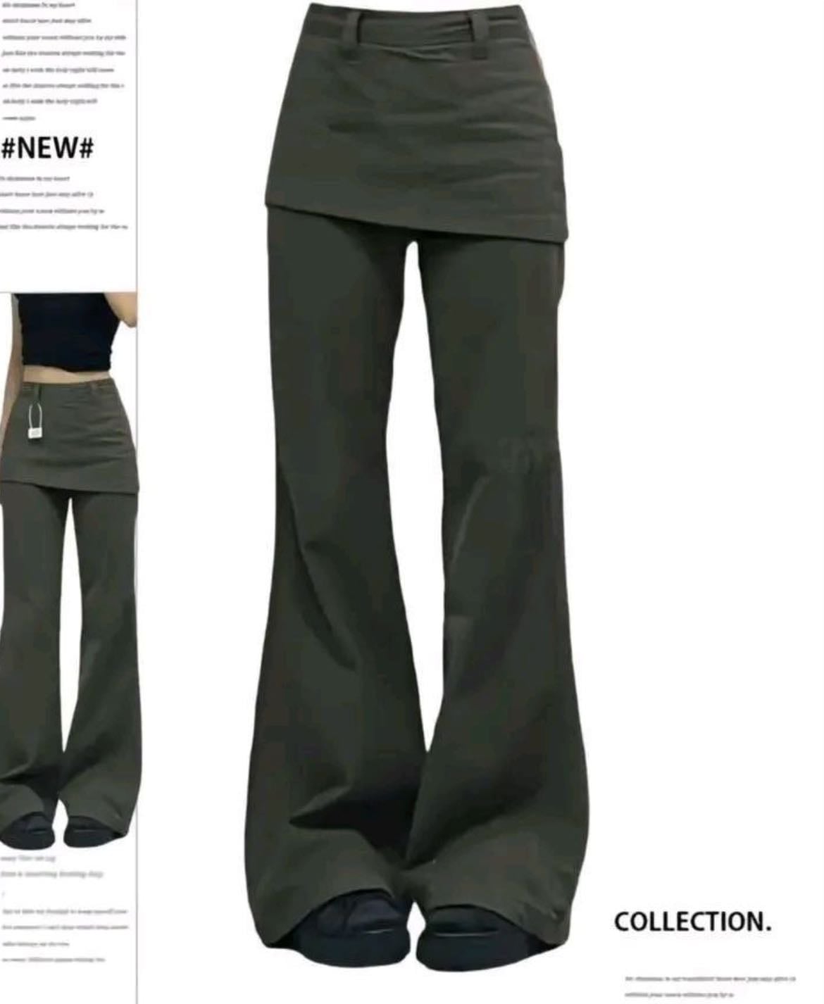 Skirt over pants