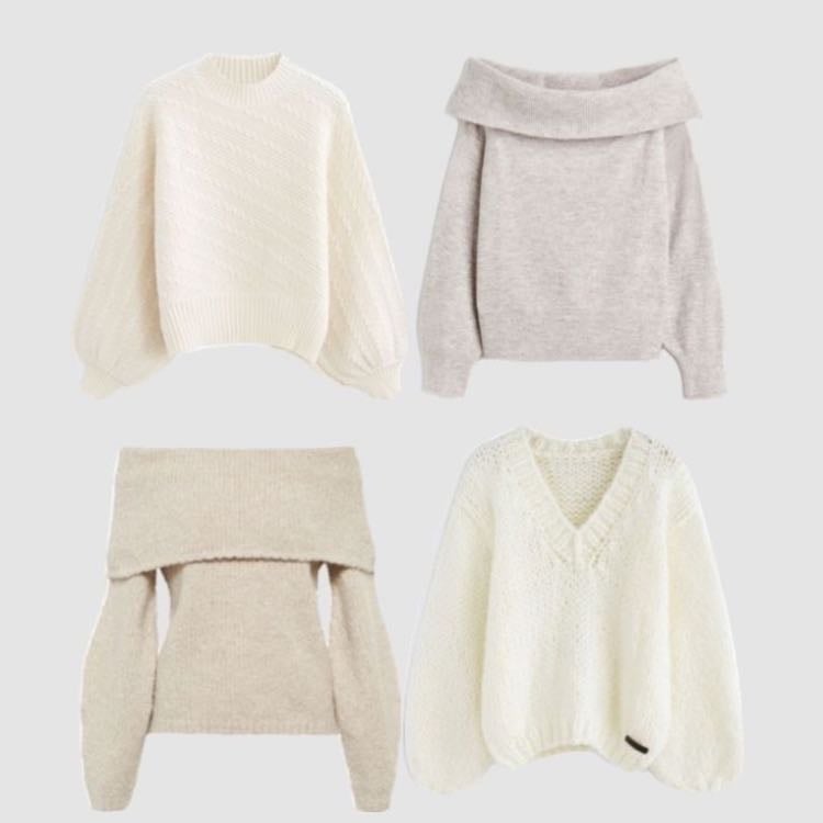 Suéteres Simples - Con colores lisos y diseños clásicos y limpios