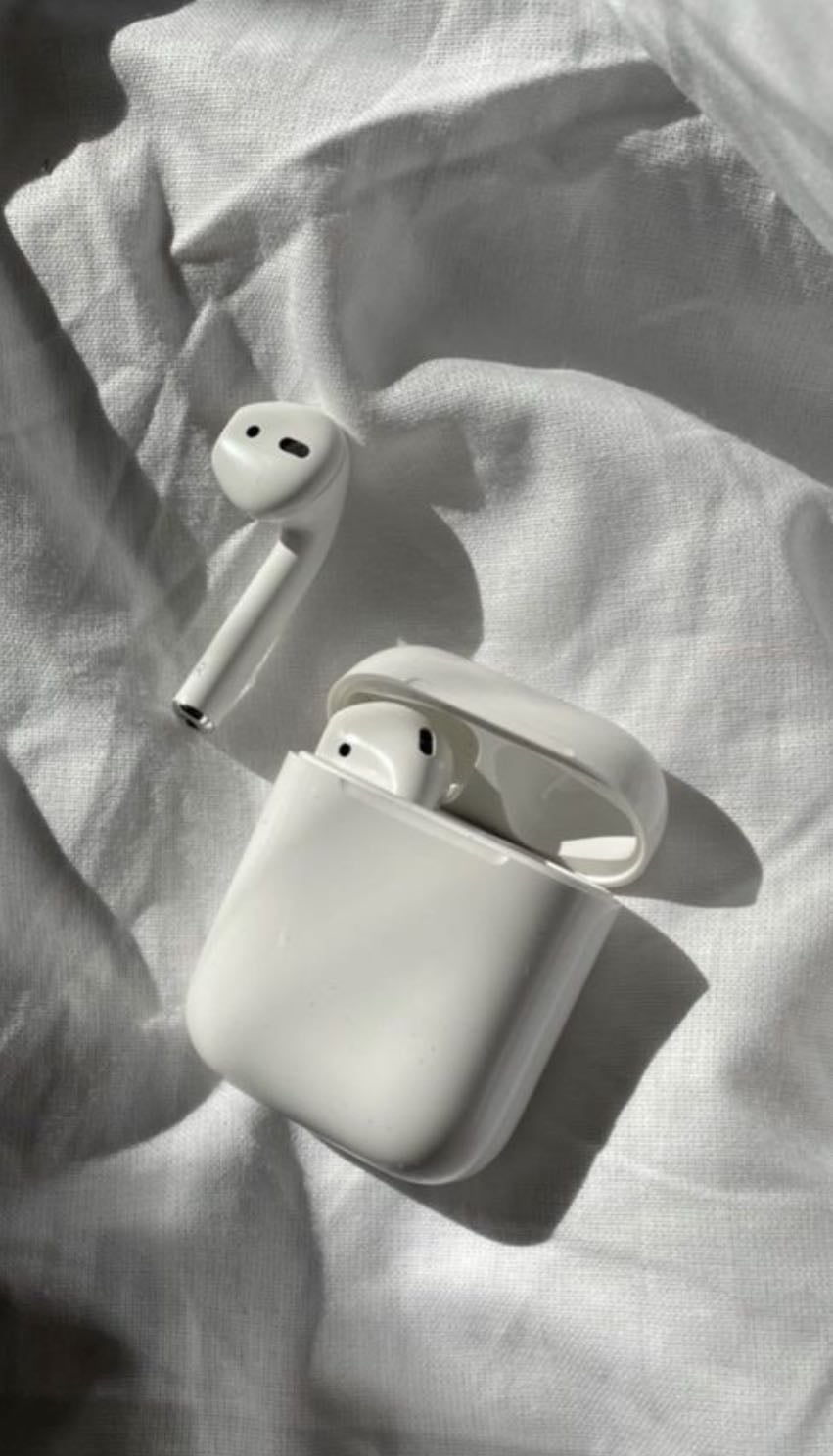 earbuds/headphones - (you never leave them behind)