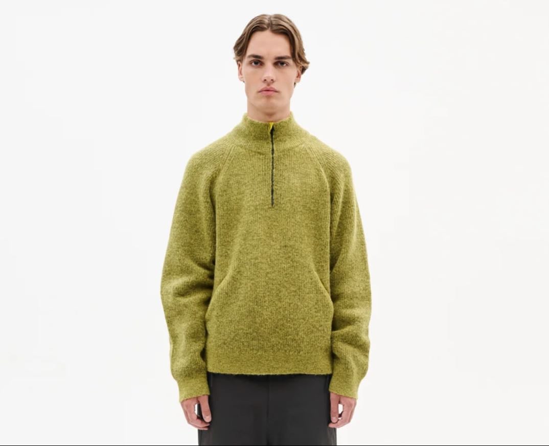 HIKING PATROL - ESSENCE MOHAIR MIXED KNIT TOP