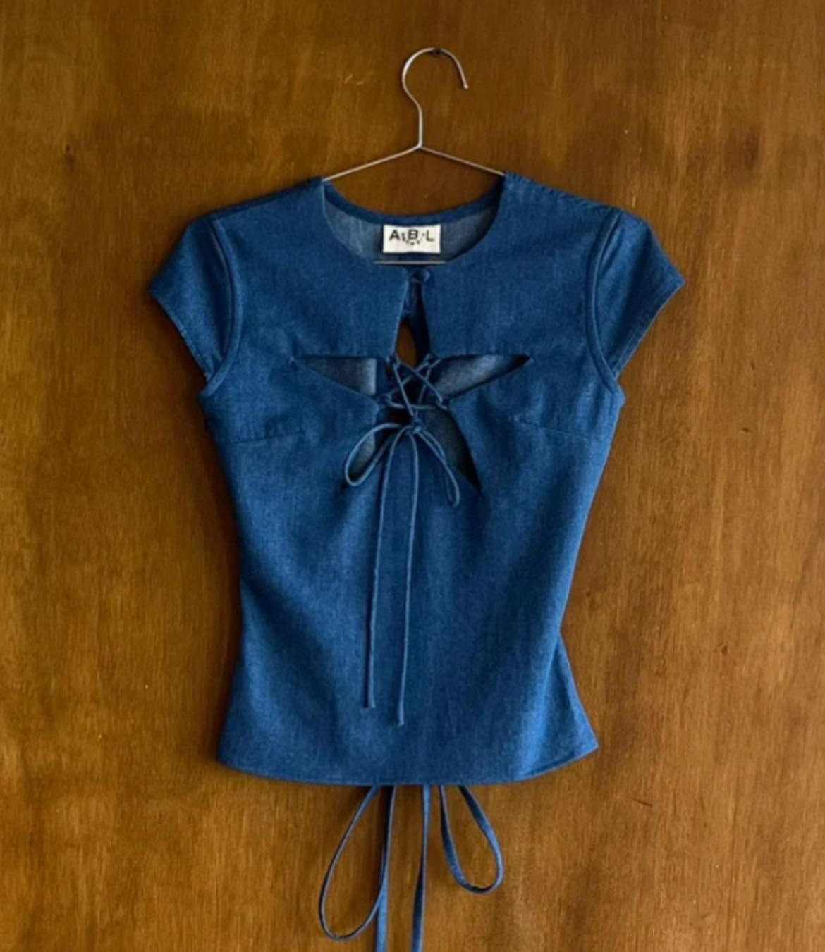 ABL STUDIO - Denim Star Top