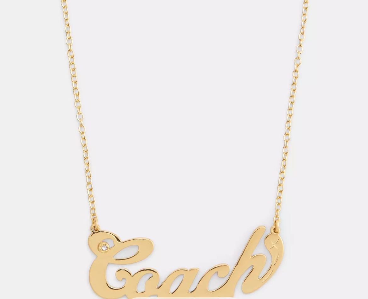 COACH - Collar Con Placa Identificativa Coach