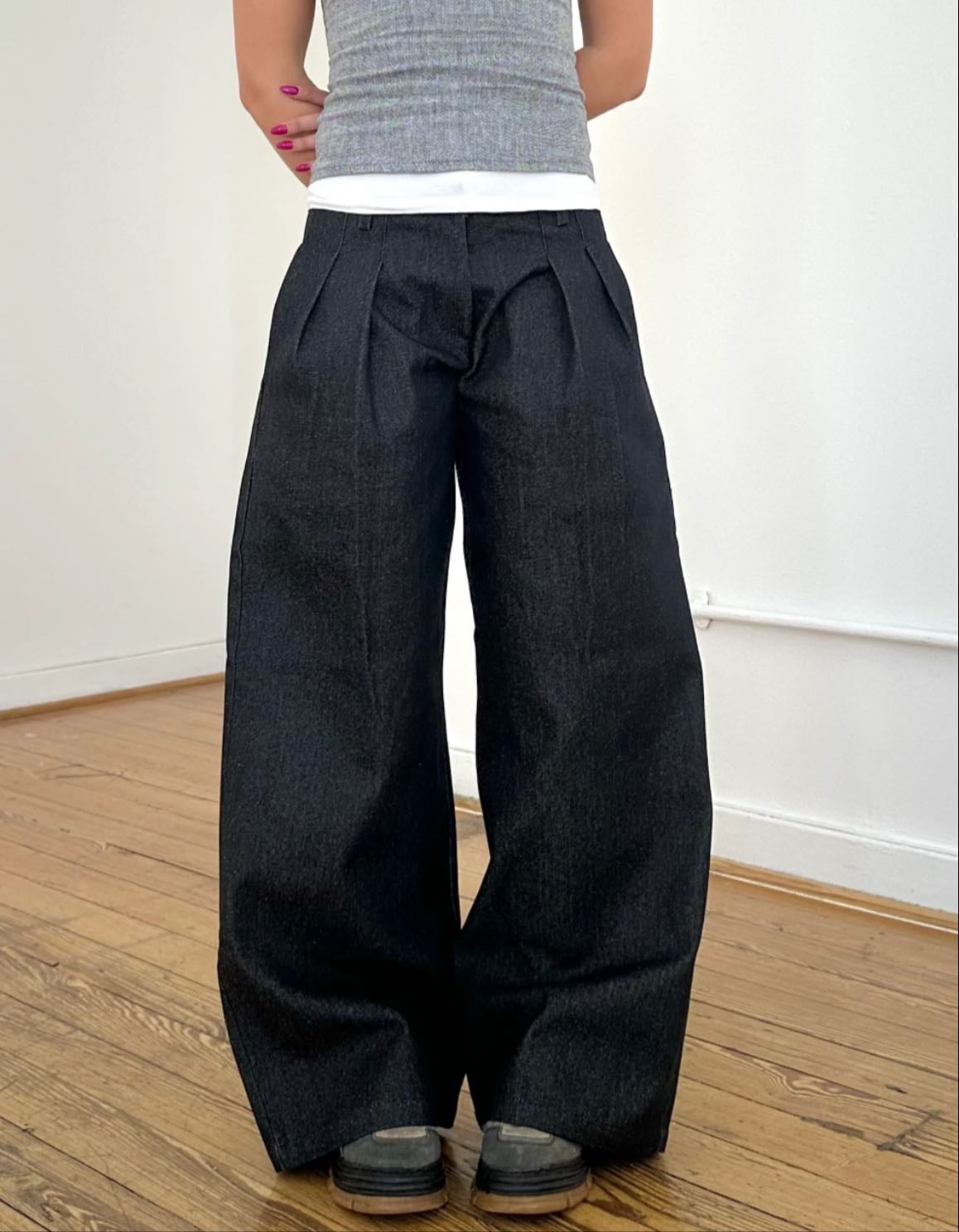 K&R London - parker jean - dark grey denim