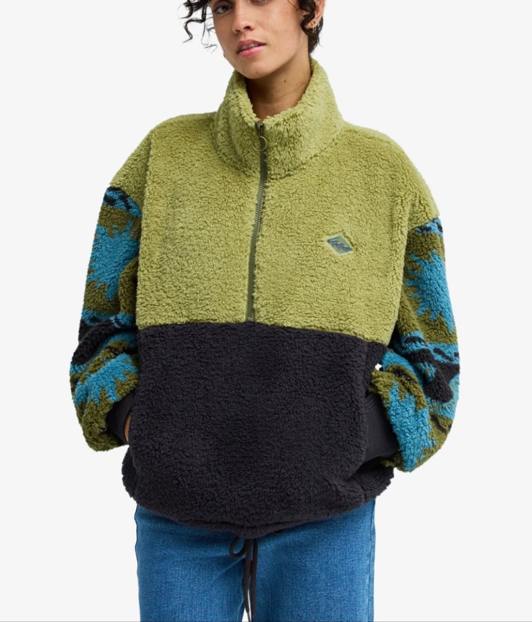 BILLABONG - Time Off - Polar con media cremallera para mujer