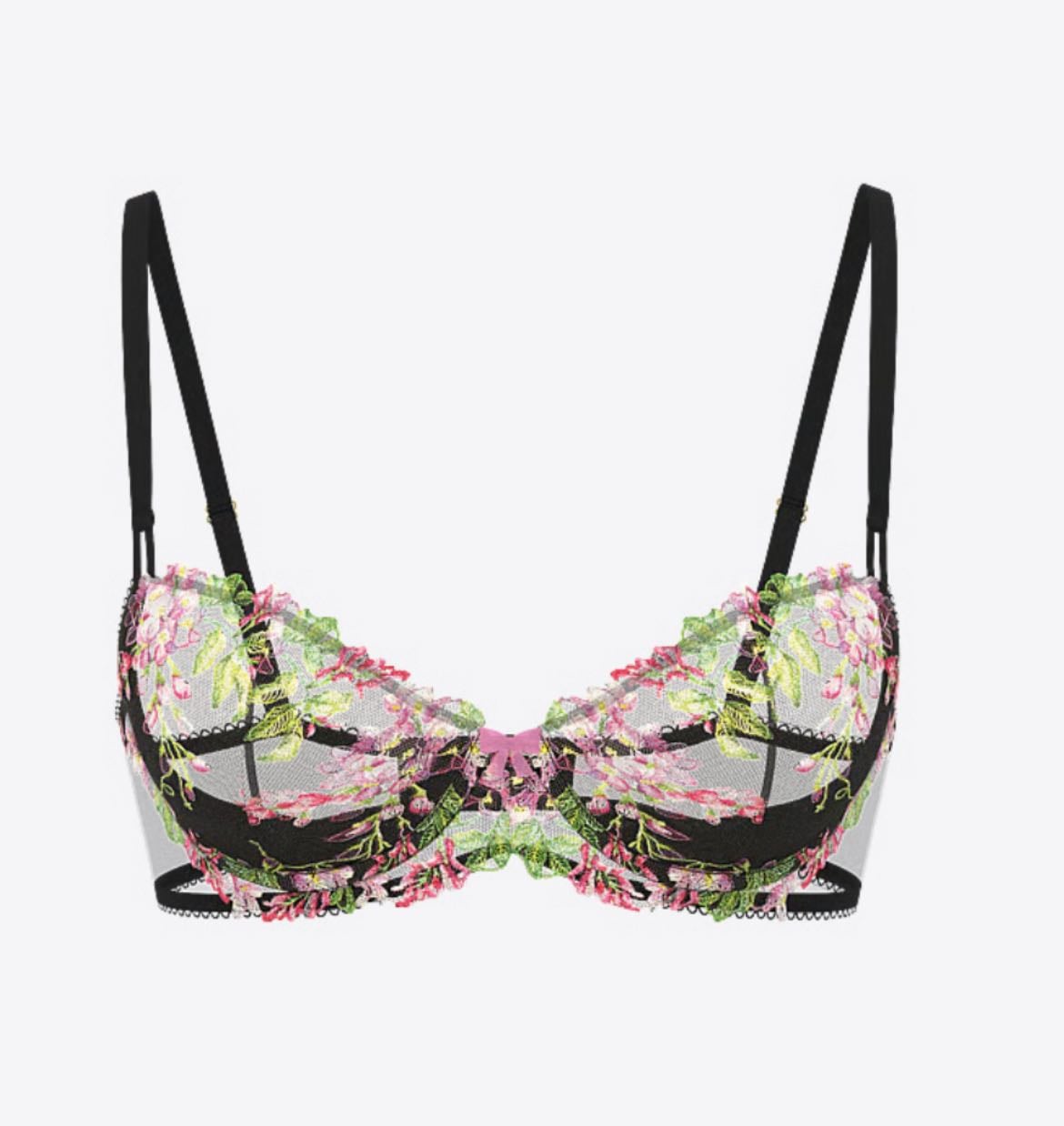 VICTORIA’S SECRET - Sujetador balconette sin forro con bordados de glicinia Wicked