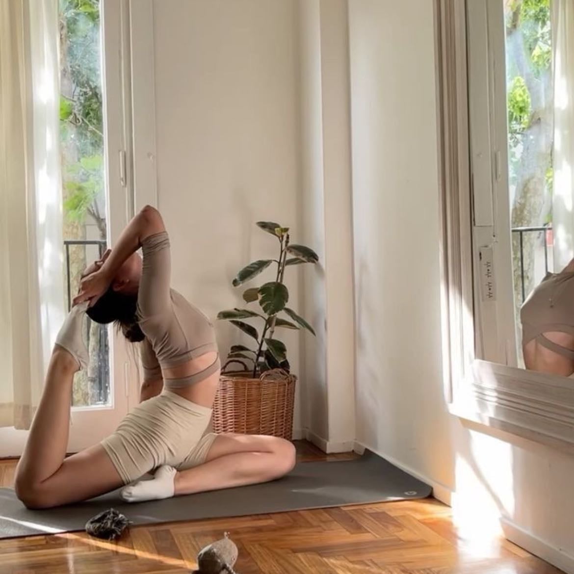 Stretching or light yoga
