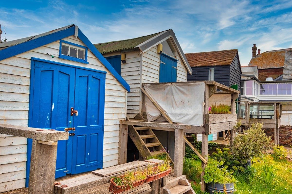 Fisherman's huts - theres a fish+chips hut with donuts along here