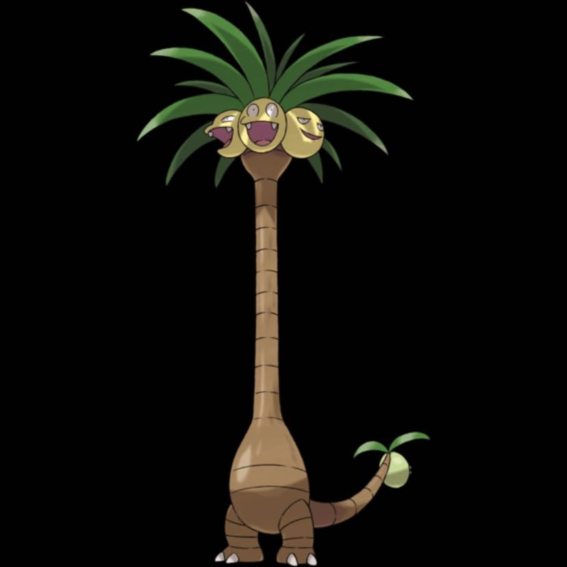 alolan exeggcutor - literally look at this stupid thing i love him