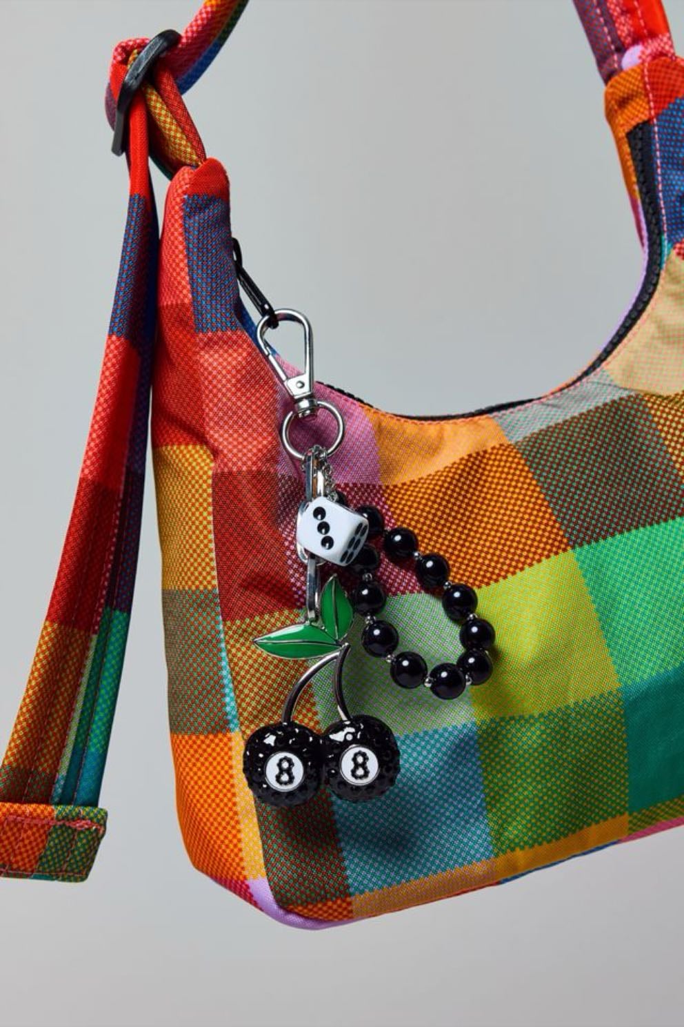 lucky gem cherry keychain