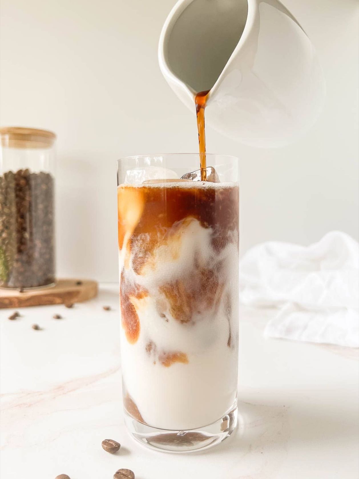 Ice coffee latte