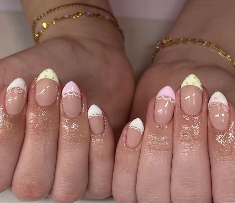 french pink + yellow