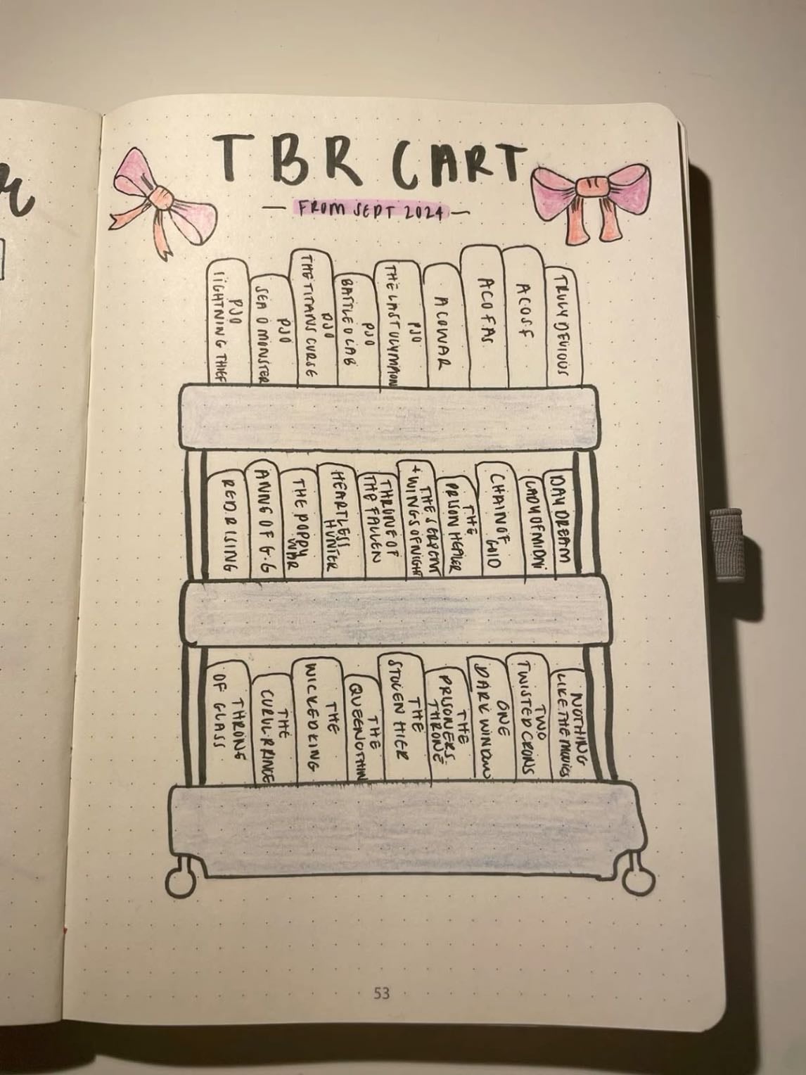 TBR libros carrito