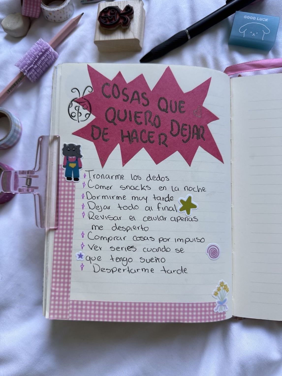 Cosas que quiero dejar de hacer