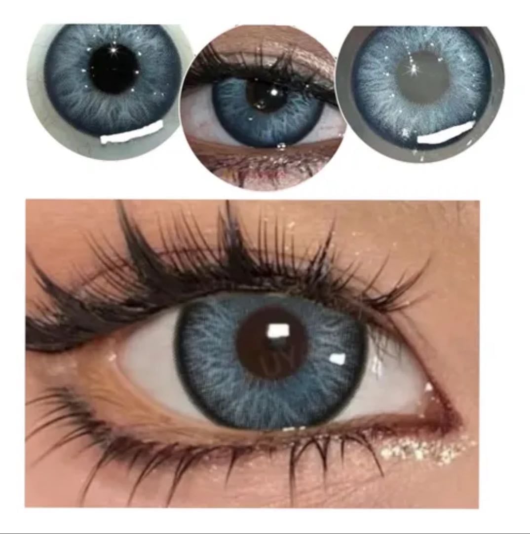 Pupilentes azules oscuros