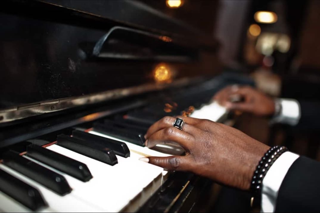 Playing piano