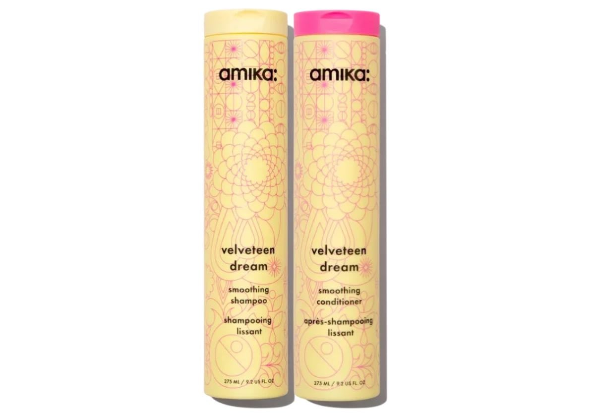 amika velveteen dream smoothing shampoo & conditioner
