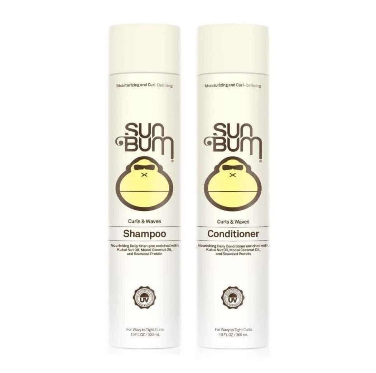 sun bum curls shampoo & conditioner