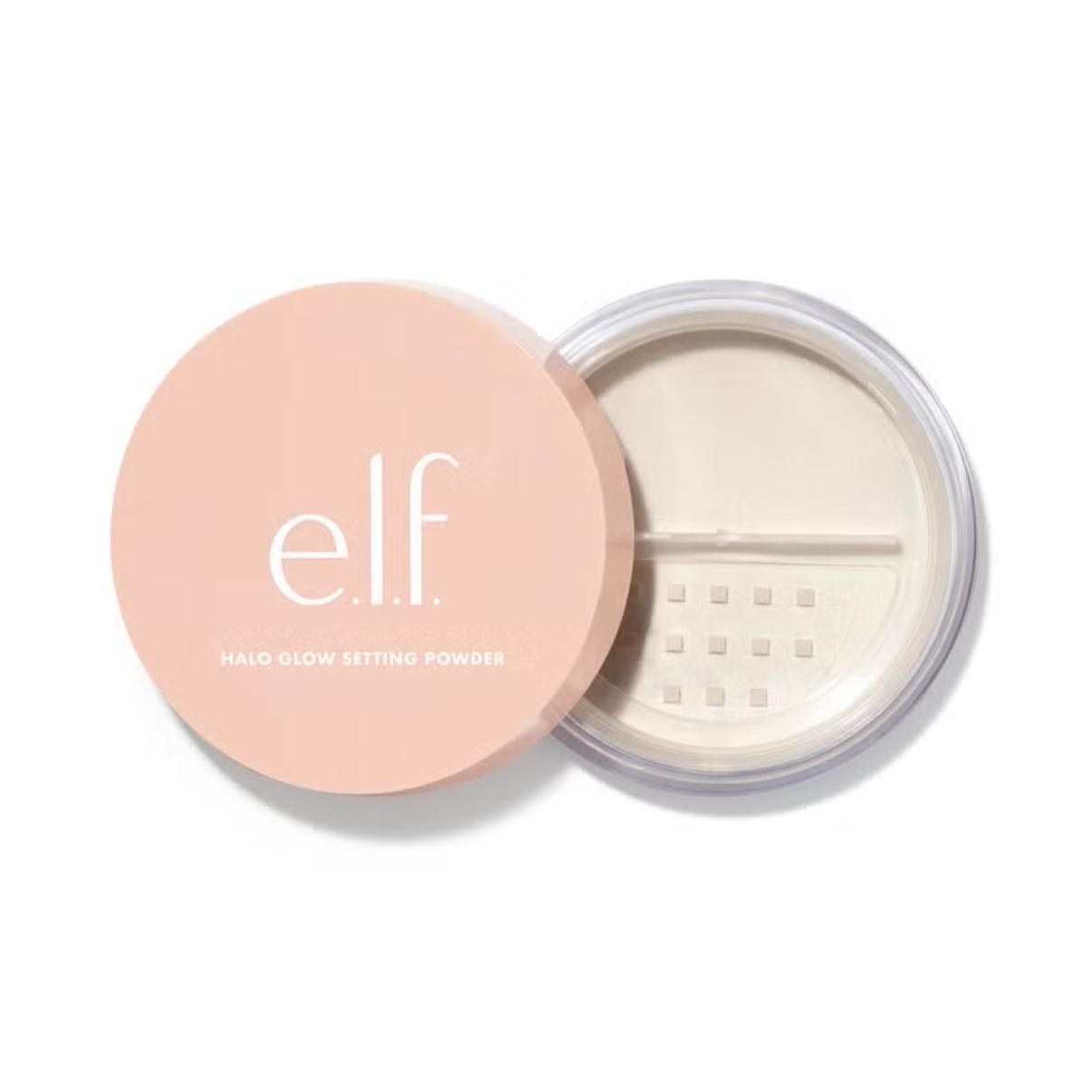 elf halo glow setting powder - light