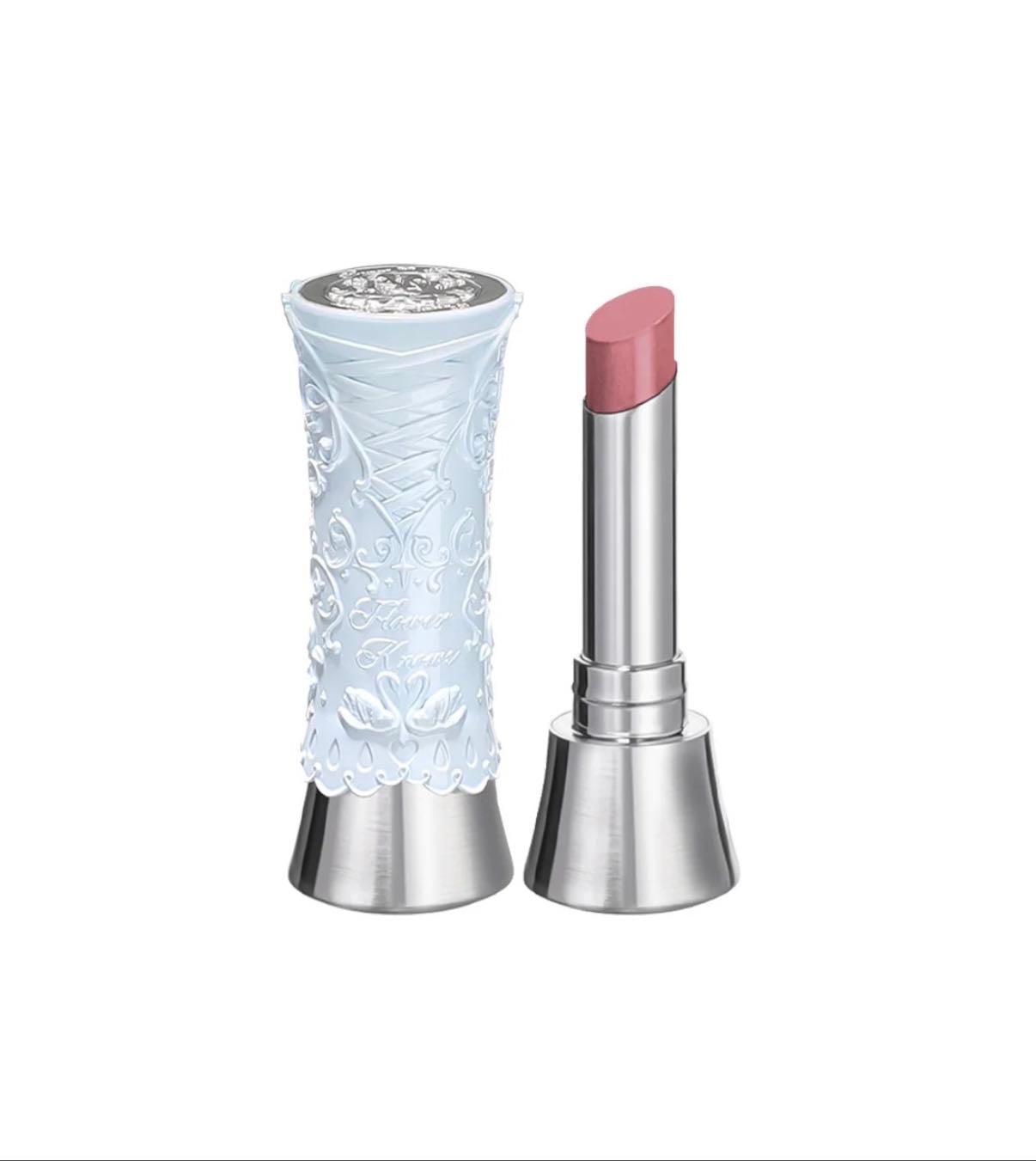 flower knows swan ballet shine lipstick - b04 silver moon