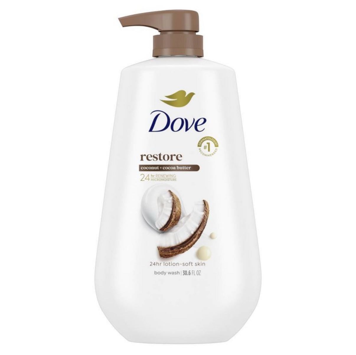 dove restore body wash - coconut & cocoa butter