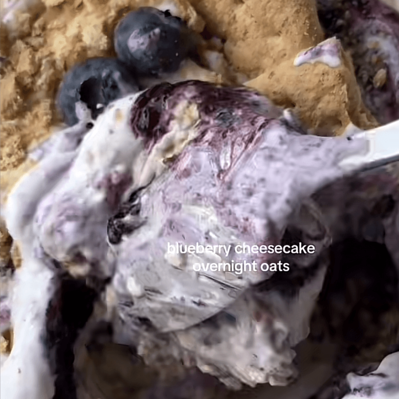 blueberry cheesecake overnight oats