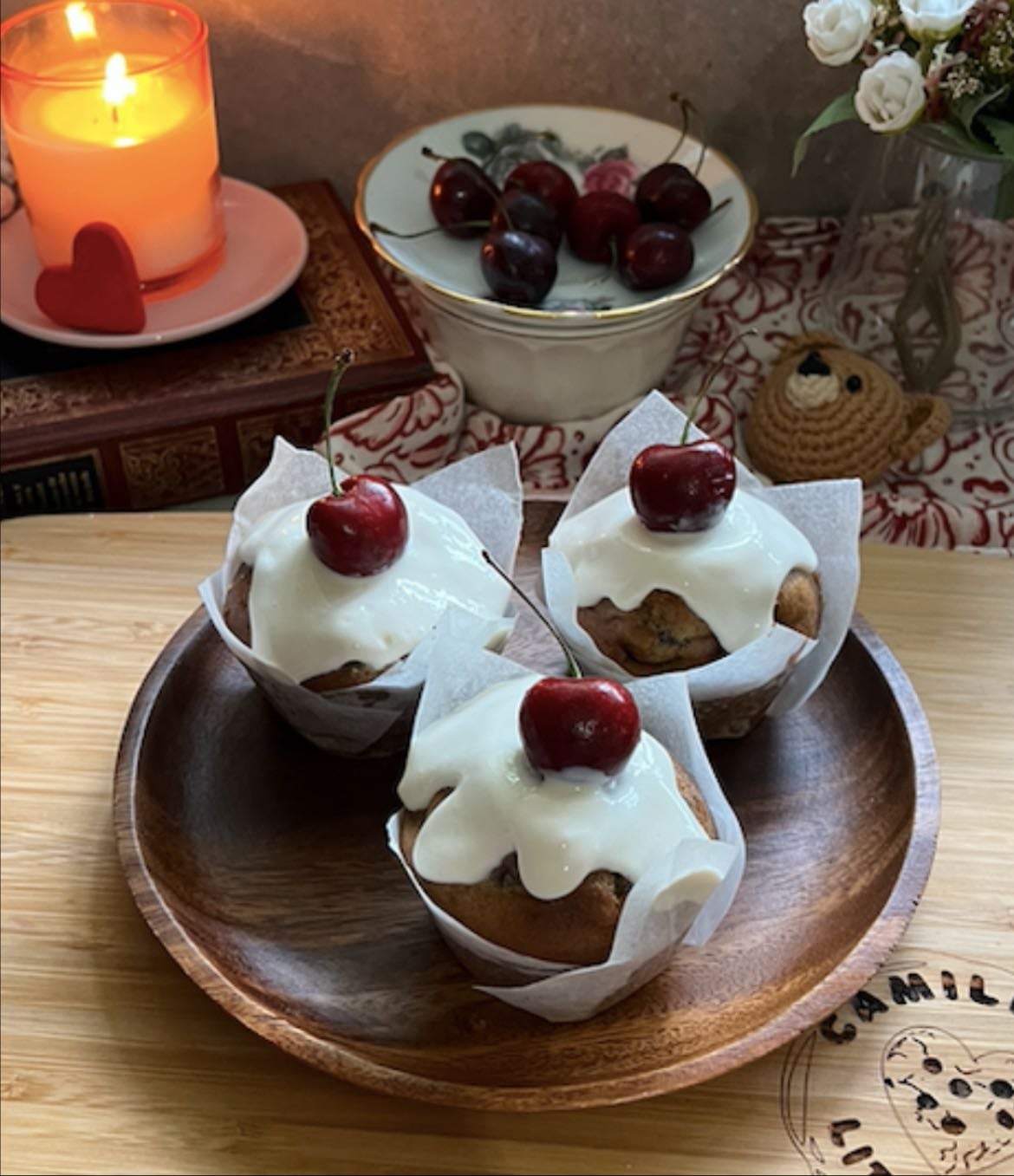 cherry muffins