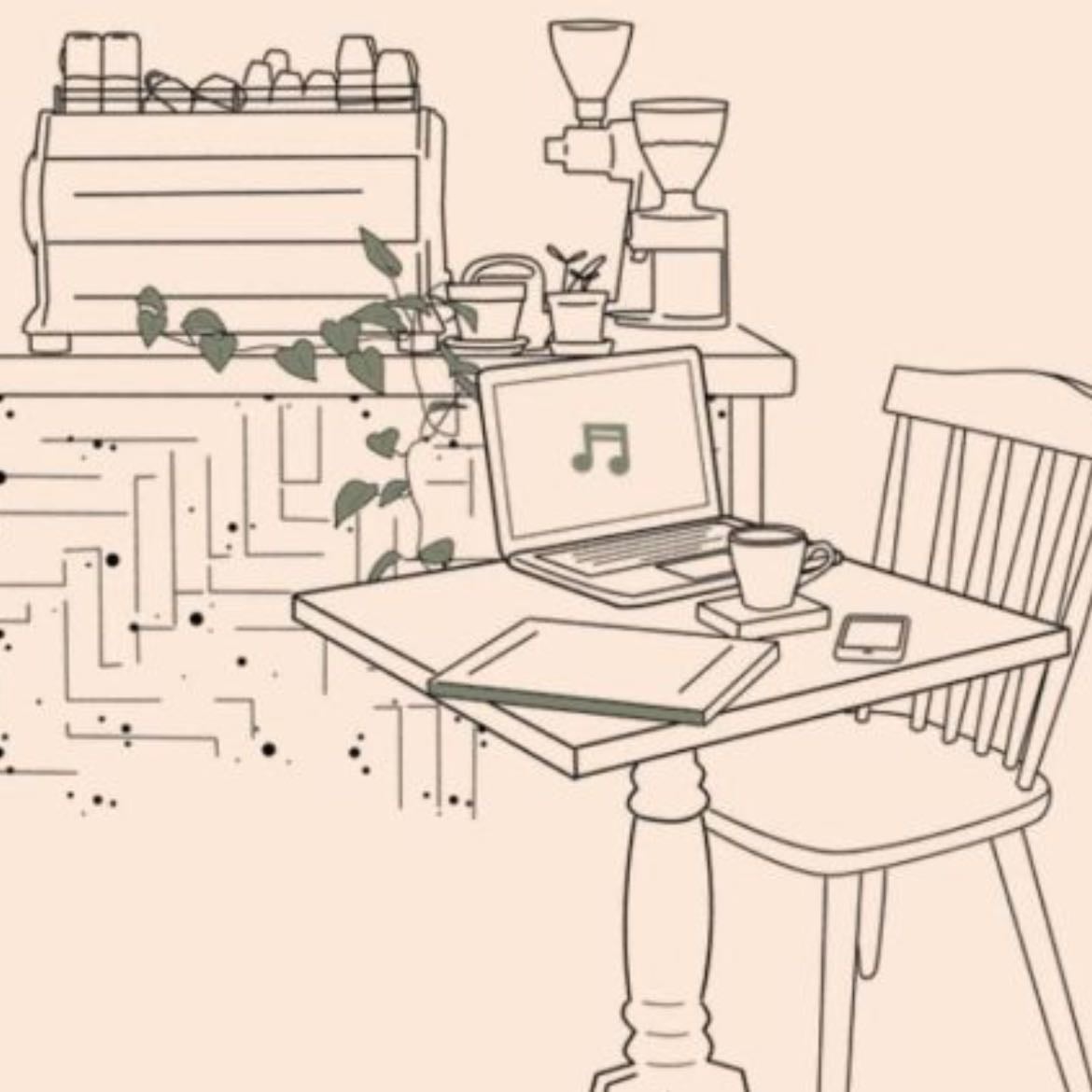 I miss my cafe.Com - es un sitio web en donde te sientes como si estuvieras en una cafetería, tienes opciones de sonidos de lluvia, máquinas de café (como si te estuvieran preparando tu bebida) incluso el sonido del fuego en la chimenea