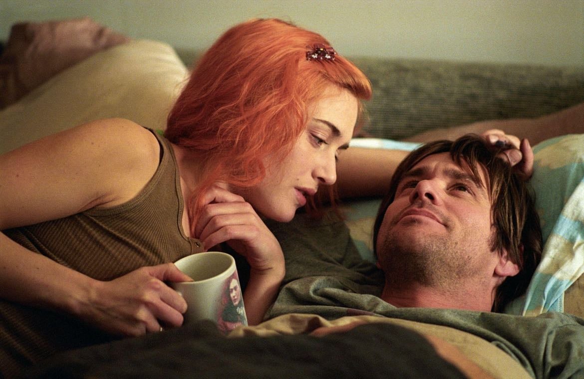 eternal sunshine of the spotless mind - "You can erase someone from your mind. getting them out of your heart is another story."