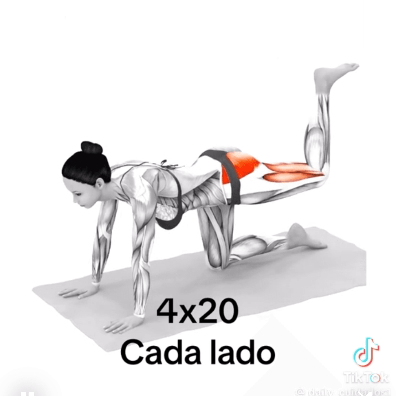 Patada Asia tras - 20 de 2 repeticiones