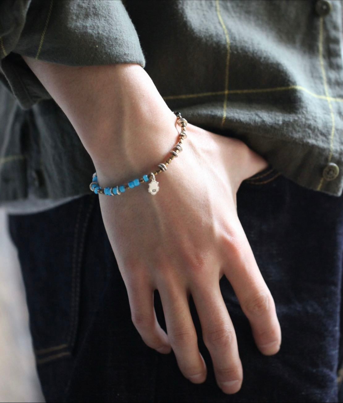 Triple Part Beads -Sky-4.4