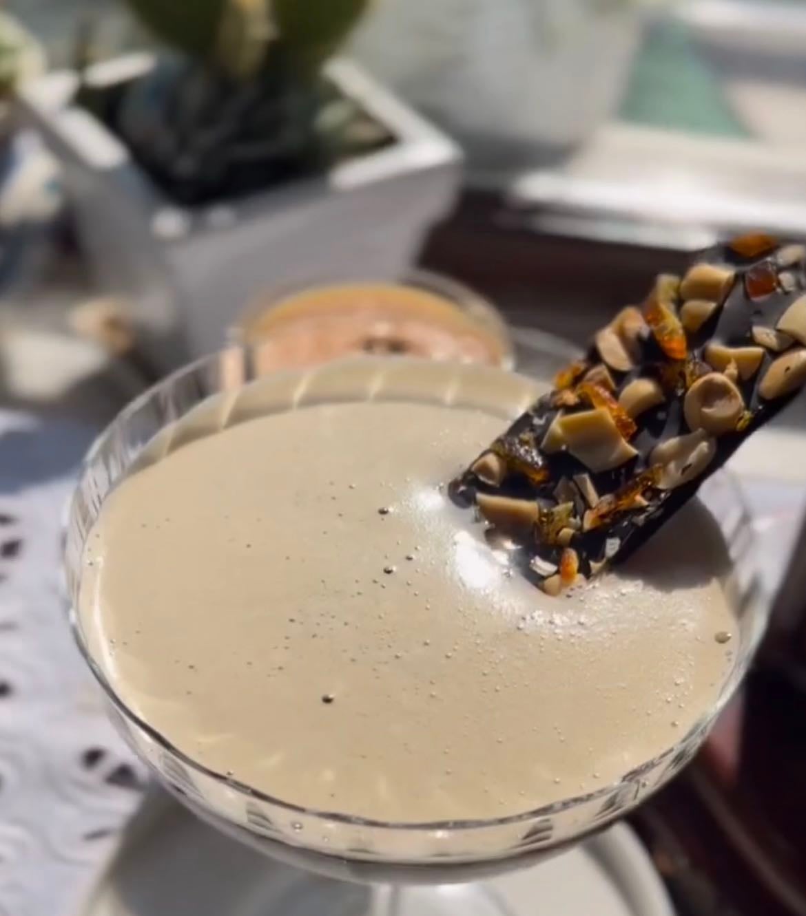 Orange, Pistachio Espresso Martini - Orange Coffee liqueur
1/2 cup vodka
2/3 cup sugar
1 cup of coffee (filter or amaricano style)
1 vanilla stick
fresh orange peel
We put vanilla beans into the sugar and melted it by adding hot coffee on it.
We added vodka and orange peels left it in the fridge(3 days)
Espresso martini; (for a small glass)
1 pistachio vodka
1/2 coffee liquor
1/2 measure espresso