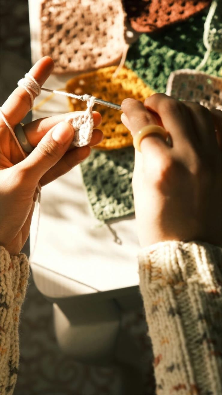 Crochet - This is a perfect way to distract yourself! You can find a lot of tutorials online and even patterns to recreate.