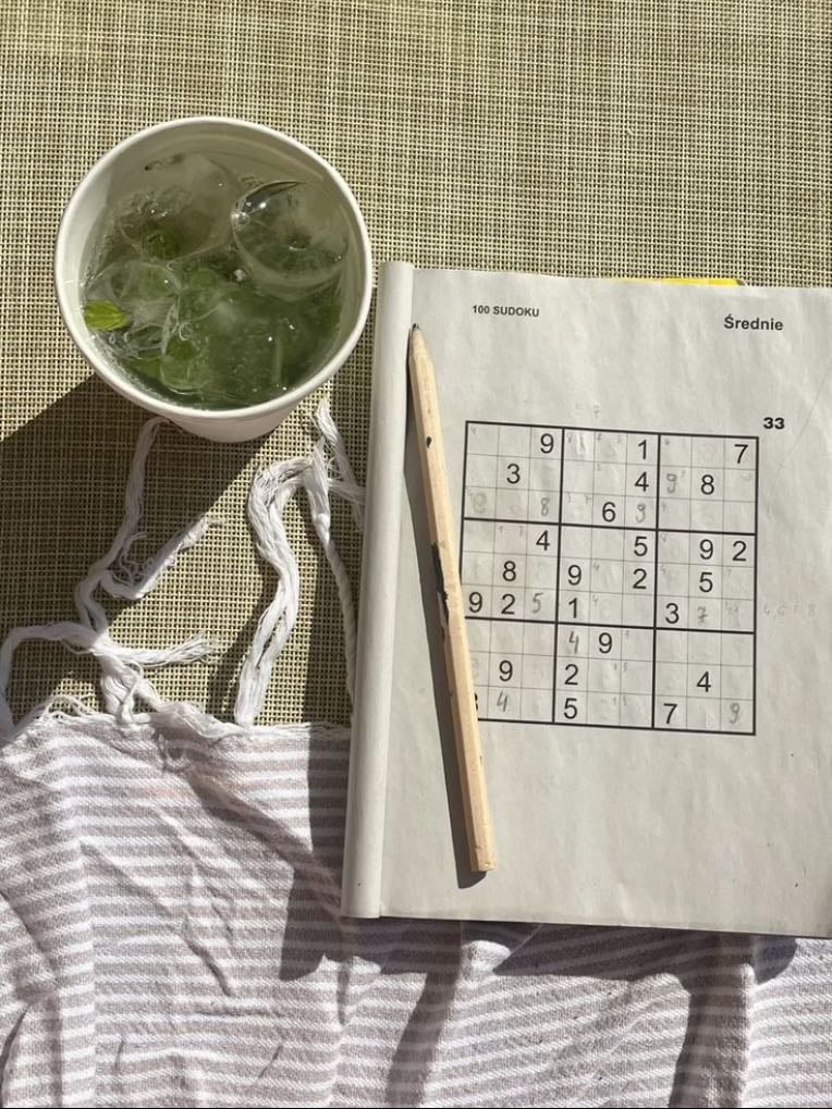 Sudoku - Honestly so addictive once you get the hang of it.
Grab a book of puzzles or print some free ones online. It’s pure logic and pattern recognition, so your brain gets completely absorbed.