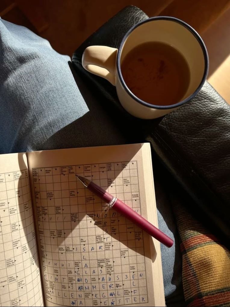 Crossword puzzles - You can get books of them super cheap, or try apps like NYT Crossword (though set a timer so you don’t fall into the phone trap). Ahhh, it exercises your brain in such a different way and gives you that little dopamine hit when you figure out a tricky clue.