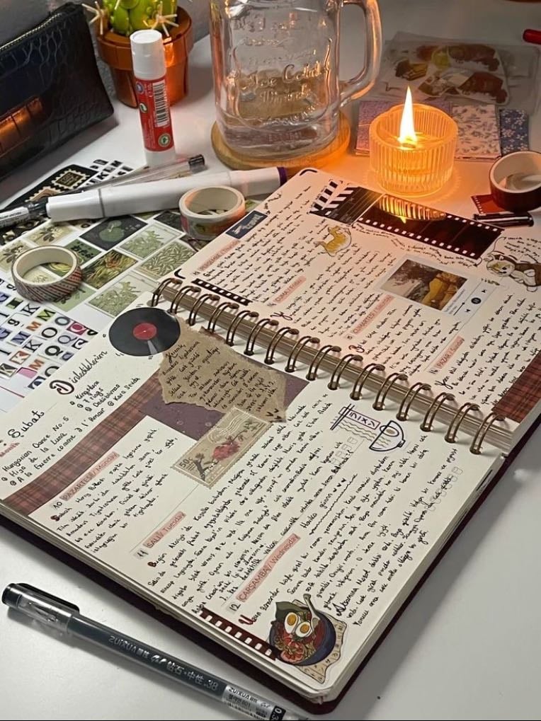 Journaling - Grab a cute notebook and just write whatever comes to mind. You can also try bullet journaling if you like organizing things visually!