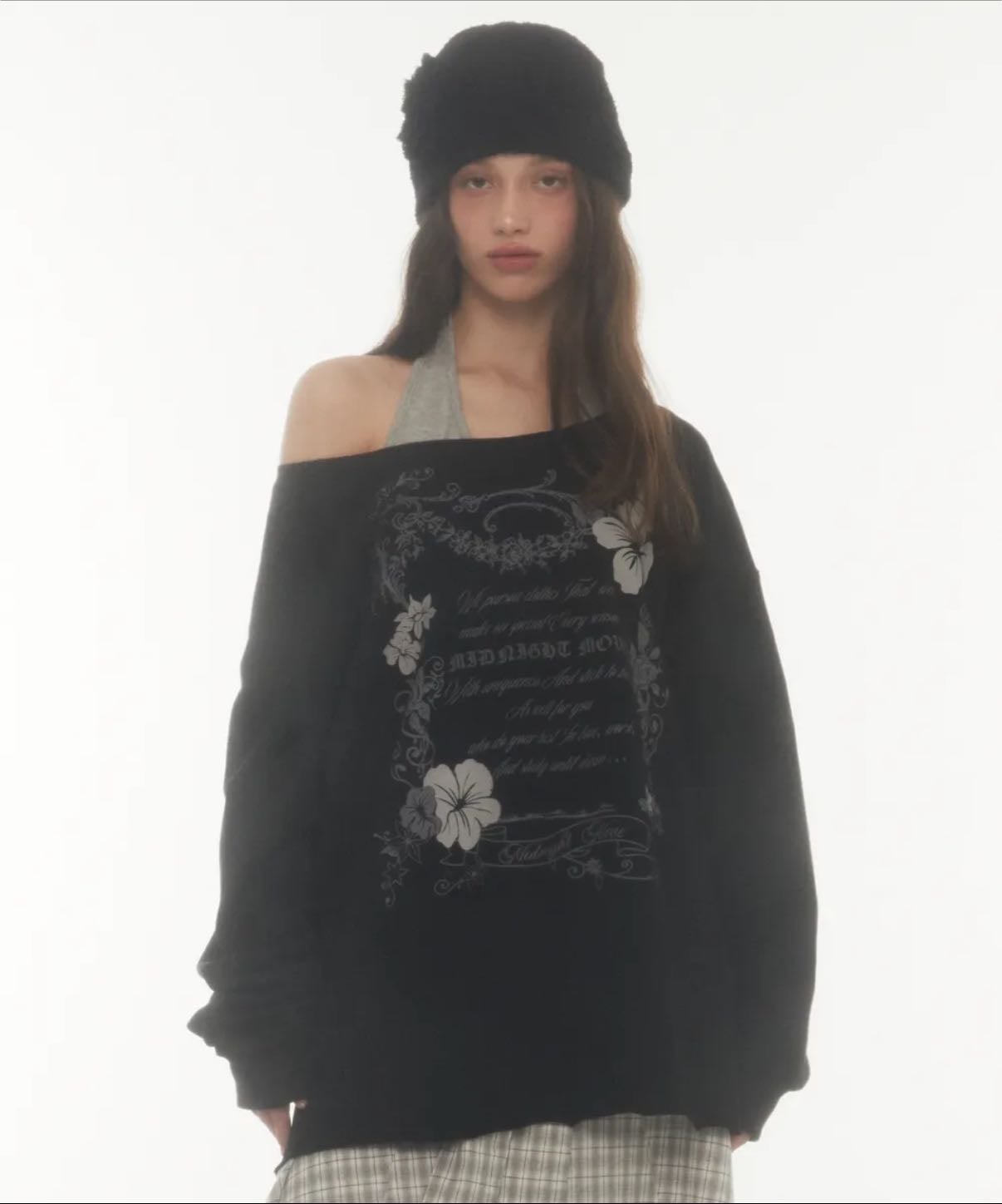 MIDNIGHT MOVE vt fl mtm (black) - https://global.musinsa.com/sg/goods/4792592