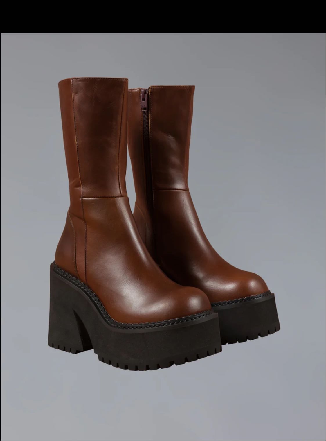 unif parker platform boots - https://www.unifclothing.com/products/parker-boot-brown