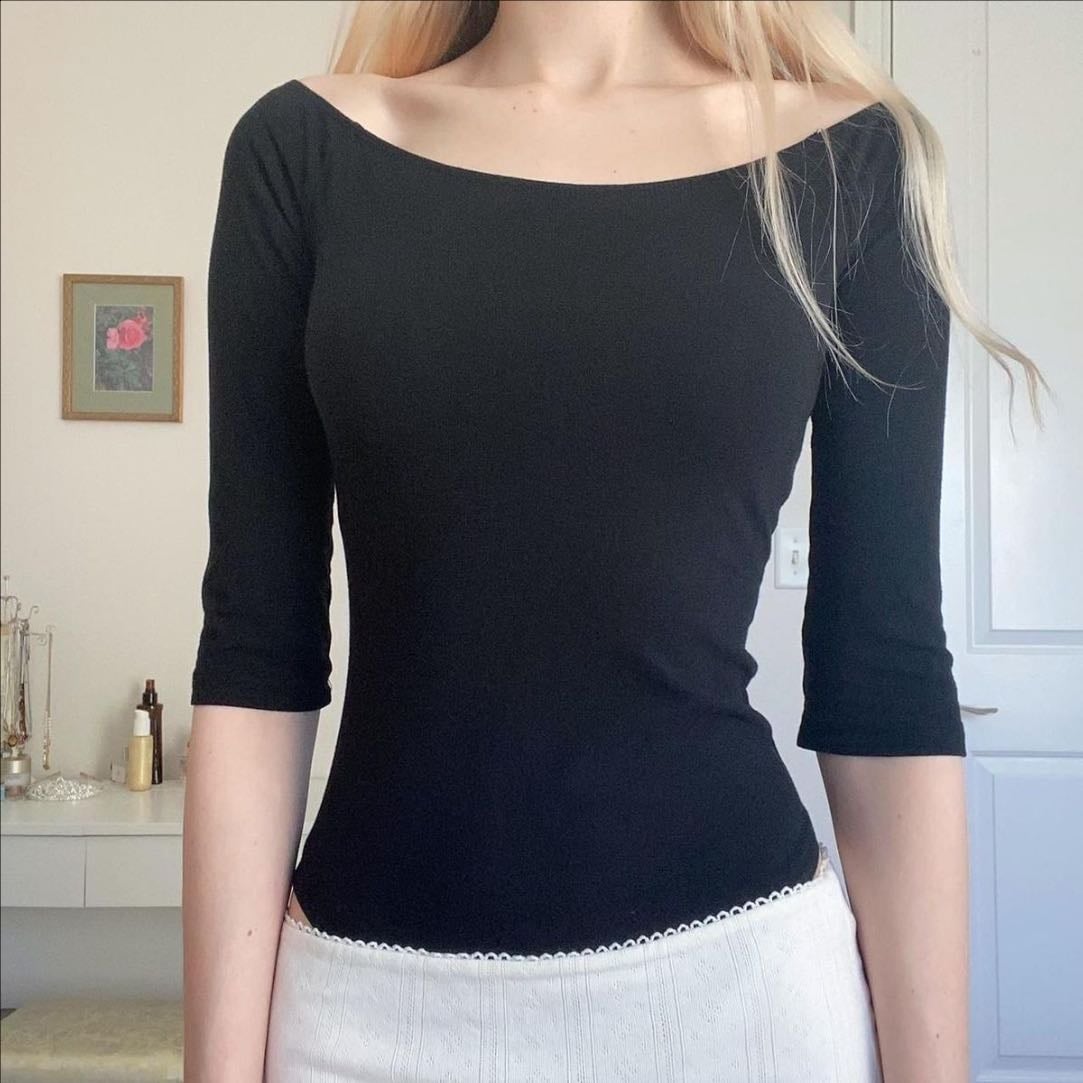 3/4 sleeved (black, white, purple, red)